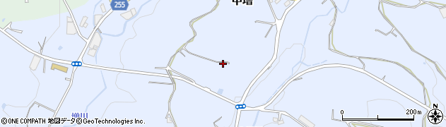 奈良県大淀町（吉野郡）中増周辺の地図
