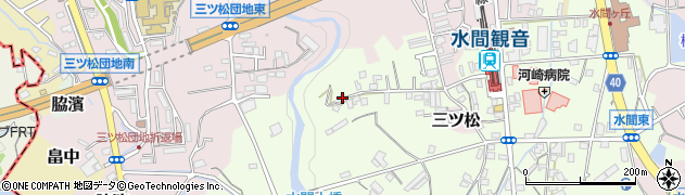 大阪府貝塚市水間322周辺の地図