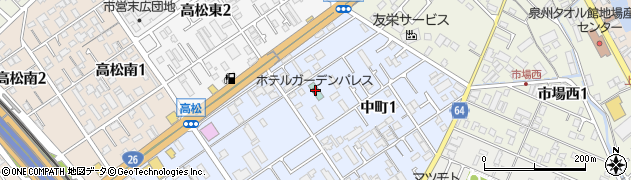 関空温泉ホテルガーデンパレス周辺の地図