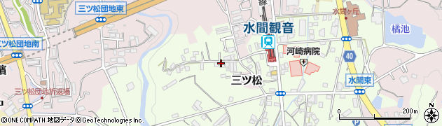 大阪府貝塚市水間280周辺の地図