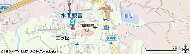 大阪府貝塚市水間183周辺の地図