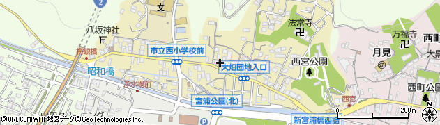 岡本自転車店周辺の地図