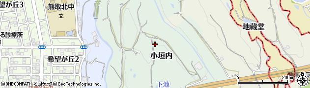 大阪府熊取町（泉南郡）小垣内周辺の地図