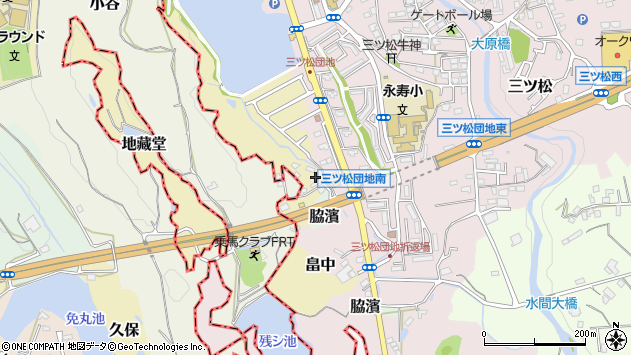 〒597-0107 大阪府貝塚市地蔵堂７３２の地図