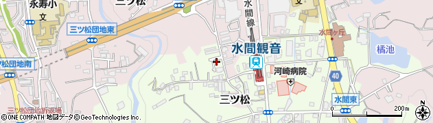 大阪府貝塚市水間282周辺の地図