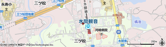 大阪府貝塚市水間266周辺の地図