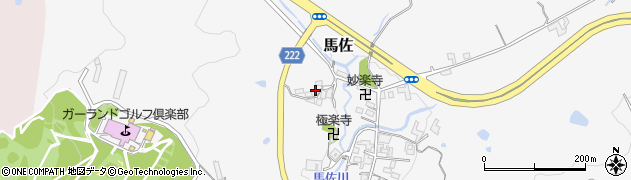 奈良県大淀町（吉野郡）馬佐周辺の地図
