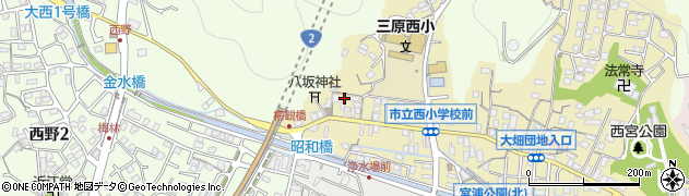 上垣内　フジ子周辺の地図