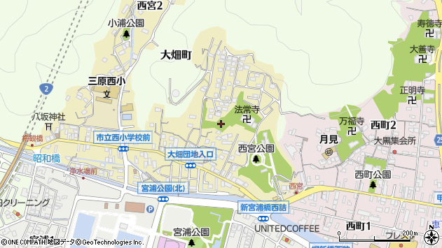 〒723-0064 広島県三原市西宮の地図