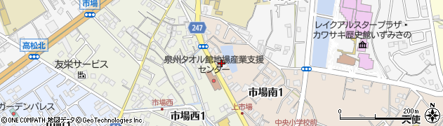 泉佐野市場郵便局 ＡＴＭ周辺の地図