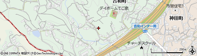 広島県尾道市吉和町周辺の地図