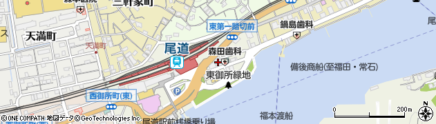 中国銀行尾道支店 ＡＴＭ周辺の地図