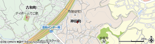 広島県尾道市神田町周辺の地図