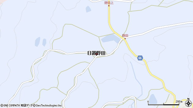 〒759-4404 山口県長門市日置野田の地図