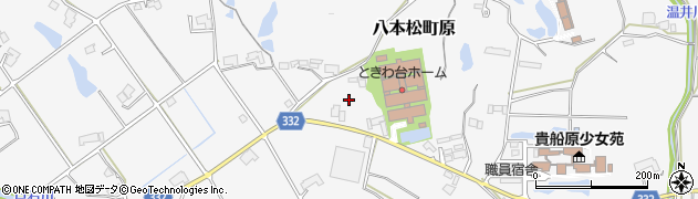 広島県東広島市八本松町原周辺の地図