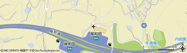 大阪府岸和田市内畑町2863周辺の地図