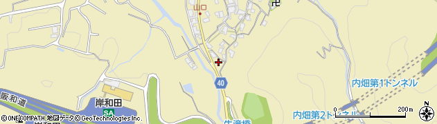 大阪府岸和田市内畑町1440周辺の地図