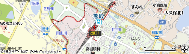 熊取駅周辺の地図
