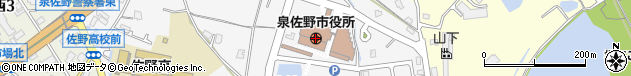 大阪府泉佐野市周辺の地図