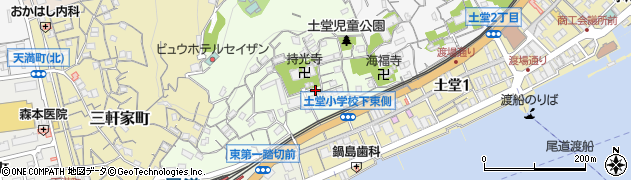 広島県尾道市西土堂町周辺の地図