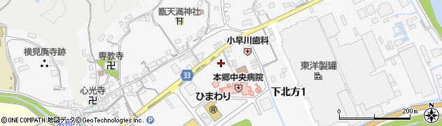 広島県三原市下北方周辺の地図