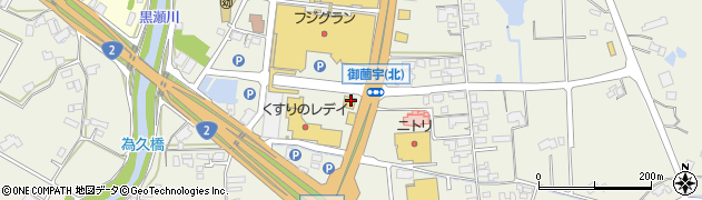 フジグラン東広島２Ｆどんと周辺の地図