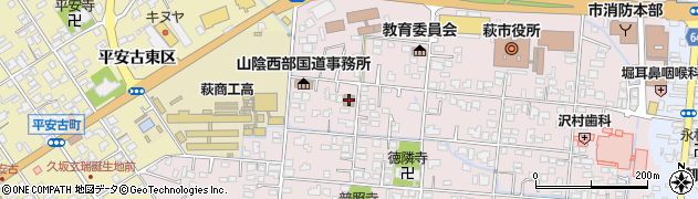 萩年金事務所周辺の地図