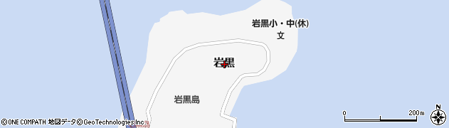 香川県坂出市岩黒周辺の地図