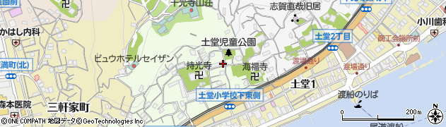 土堂児童公園周辺の地図