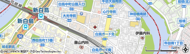 日本銀行広島中町家族寮周辺の地図