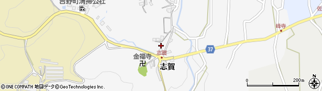 奈良県吉野郡吉野町志賀周辺の地図