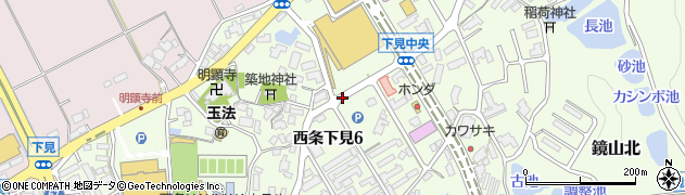 広島県東広島市西条下見周辺の地図