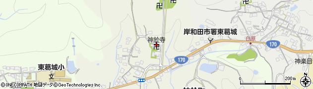 大阪府岸和田市神於町周辺の地図