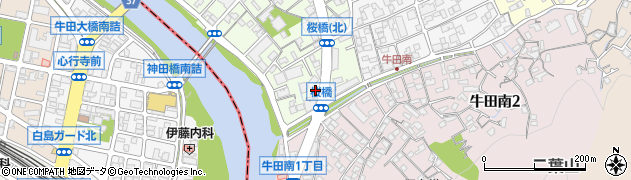 牛田本町第一公園周辺の地図