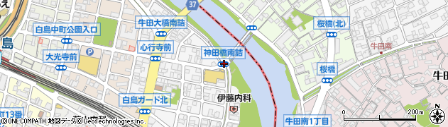 神田橋南詰周辺の地図