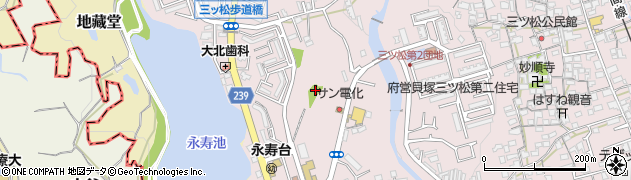 三ツ松公園周辺の地図