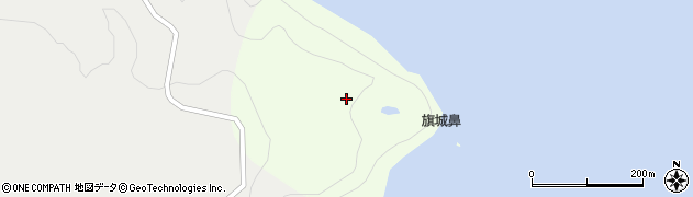 東京都新島村旗城周辺の地図