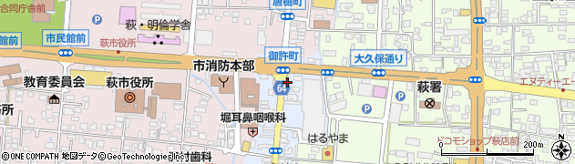 山口県萩宅建協会（一般社団法人）周辺の地図