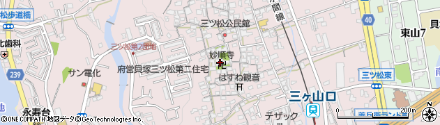 妙順寺周辺の地図