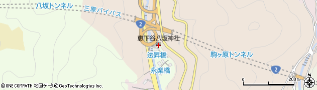 恵下谷八坂神社周辺の地図
