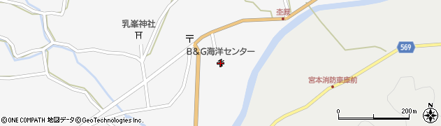 松阪市飯高Ｂ＆Ｇ海洋センター周辺の地図