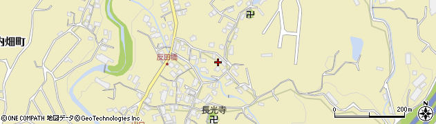 大阪府岸和田市内畑町周辺の地図