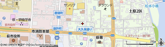 山口県電気工事工業組合萩支部周辺の地図