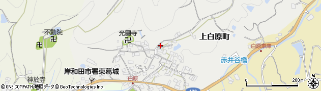 大阪府岸和田市上白原町88周辺の地図