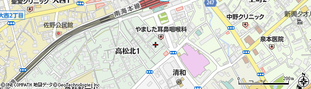 大阪南部綿織物工業協同組合周辺の地図