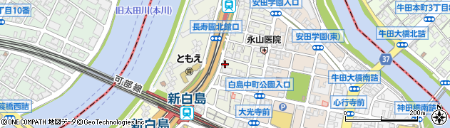 トヨタレンタリース広島新白島駅前店周辺の地図