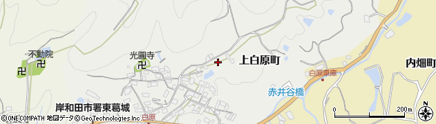 大阪府岸和田市上白原町1546周辺の地図