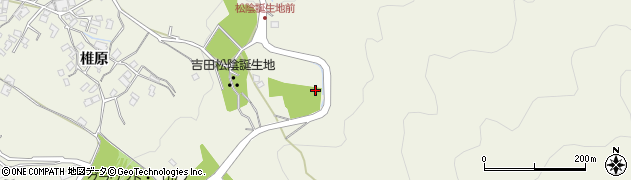 萩墓苑周辺の地図