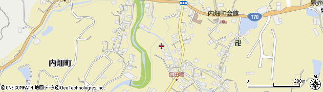 大阪府岸和田市内畑町1386周辺の地図