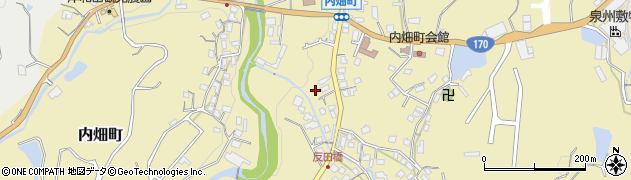 大阪府岸和田市内畑町996周辺の地図